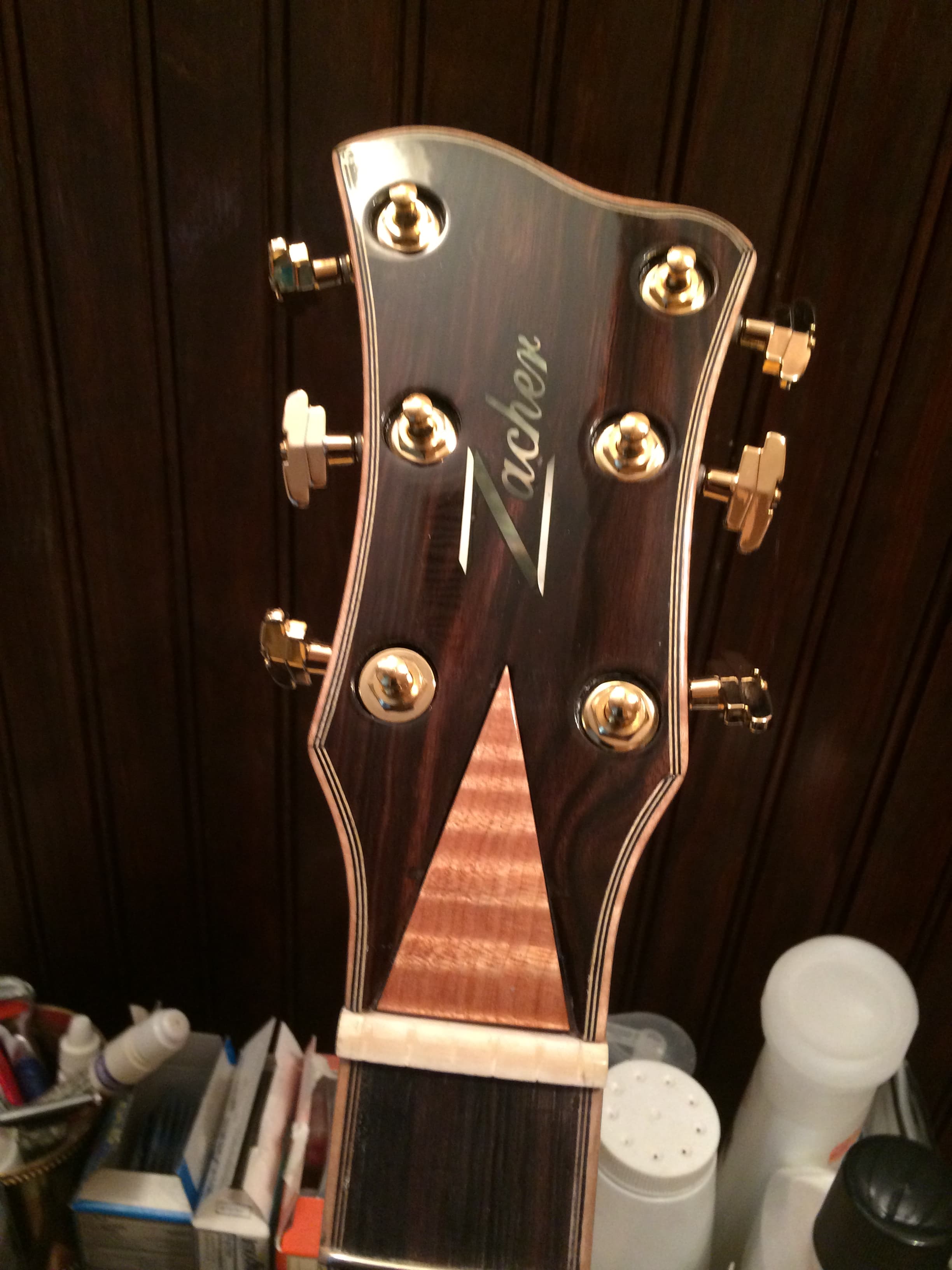Rosewood Headstock Detail